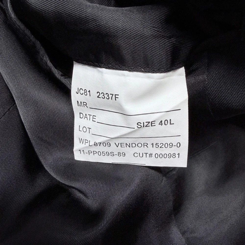 Stafford Performance Mens Black Two Button Suit Jacket Blazer 40L